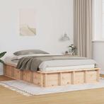vidaXL Opklapbaar Opslagbedframe, 140 x 200 cm in Massief, Huis en Inrichting, Verzenden, Nieuw