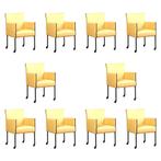 Set van 10 Leren eetkamerstoelen More - Toledo Dessert, Maison & Meubles, Ophalen of Verzenden