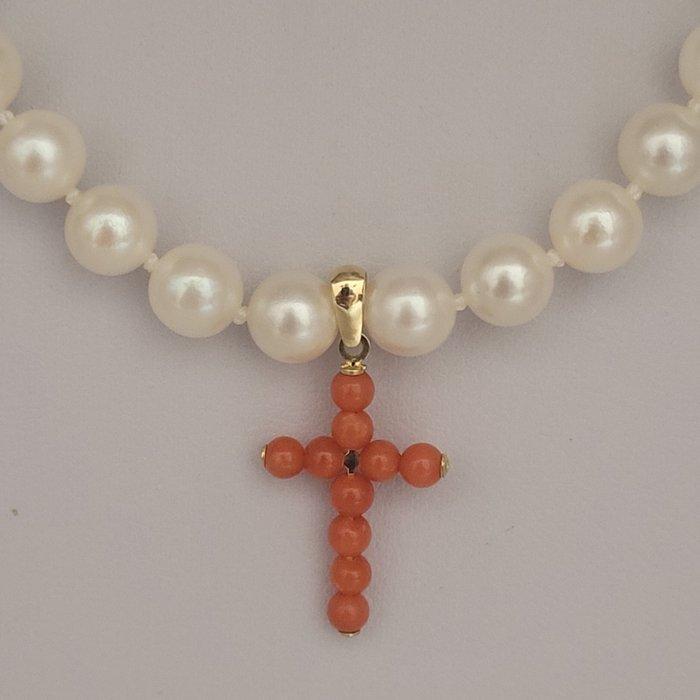 Zonder minimumprijs - Ketting met hanger - 18 karaat Geel, Handtassen en Accessoires, Antieke sieraden