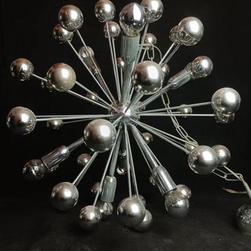 Boulanger - Lustre - Chrome - XL Lustre Chromé Spoutnik