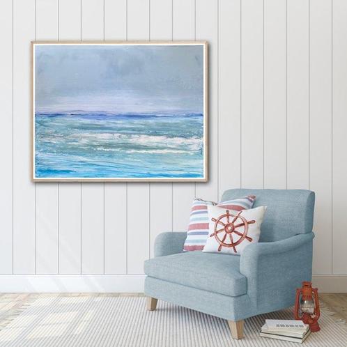Brigitte Dravet - Poésie marine, Antiek en Kunst, Kunst | Schilderijen | Modern