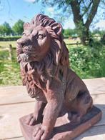 Beeld, tuinbeeld leeuw - 35 cm - cast stone