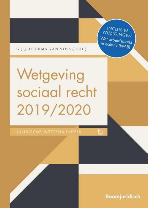 Wetgeving sociaal recht / 2019/2020 / Boom Juridische, Boeken, Wetenschap, Zo goed als nieuw, Verzenden