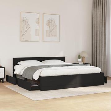 vidaXL Bedframe met hoofdeinde zonder matras 180x200 cm, Huis en Inrichting, Slaapkamer | Bedden, Verzenden, Nieuw