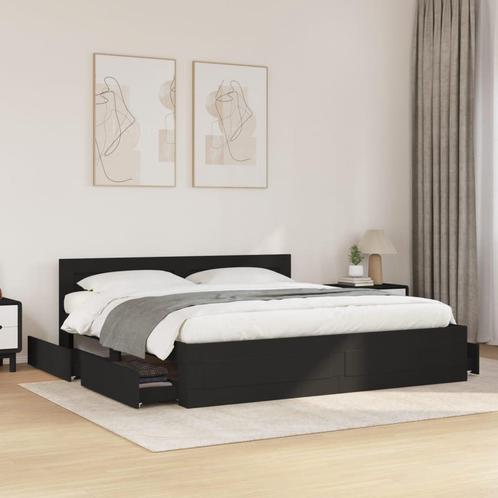 vidaXL Bedframe met hoofdeinde zonder matras 180x200 cm, Huis en Inrichting, Slaapkamer | Bedden, Nieuw, Verzenden
