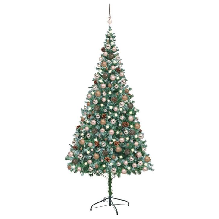 vidaXL Kunstkerstboom met verlichting kerstballen, Diversen, Kerst, Nieuw, Verzenden