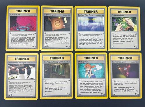 WOTC Pokémon - 8 Card - Gym Series: NM-MINT Trainer Cards, Hobby en Vrije tijd, Verzamelkaartspellen | Pokémon