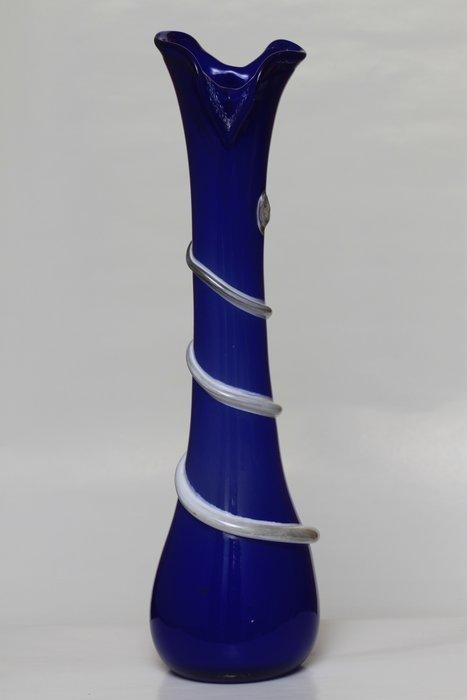 Vase -  H. 41,5 cm  - Verre, Antiquités & Art, Antiquités | Verre & Cristal