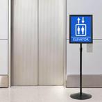 vidaXL Pedestal Poster Stand Zilver a3 PVC en Staal, Verzenden