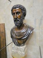 sculptuur, Busto Imperatore Marco Aurelio - 72 cm - Brons,