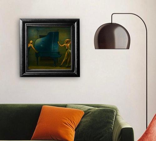 Le Yack (1972) - Echoes in Blue - Hand signed, Antiek en Kunst, Kunst | Schilderijen | Modern