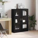 vidaXL Boekenkast 82,5x30,5x115 cm spaanplaat zwart, Verzenden, Nieuw
