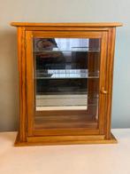 Vitrine - Prachtige Vintage Houten Glazen Vitrine, Antiek en Kunst