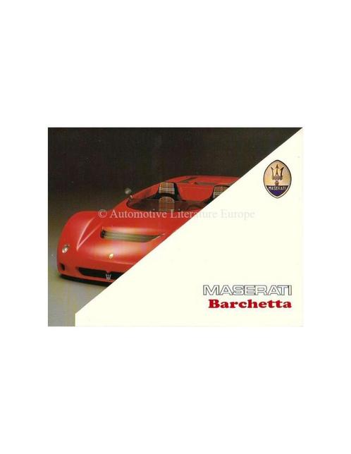 1991 MASERATI BARCHETTA BROCHURE ITALIAANS, Livres, Autos | Brochures & Magazines, Enlèvement ou Envoi