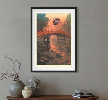 Kodo88 Giclée - Mario Soars Over Sacred Bridge  – beschikbaar voor biedingen