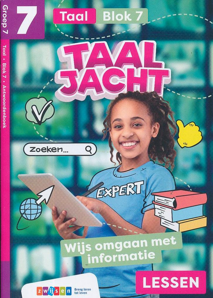 Taaljacht Antwoordenboek Taal blok 7 groep 7, Boeken, Schoolboeken, Verzenden