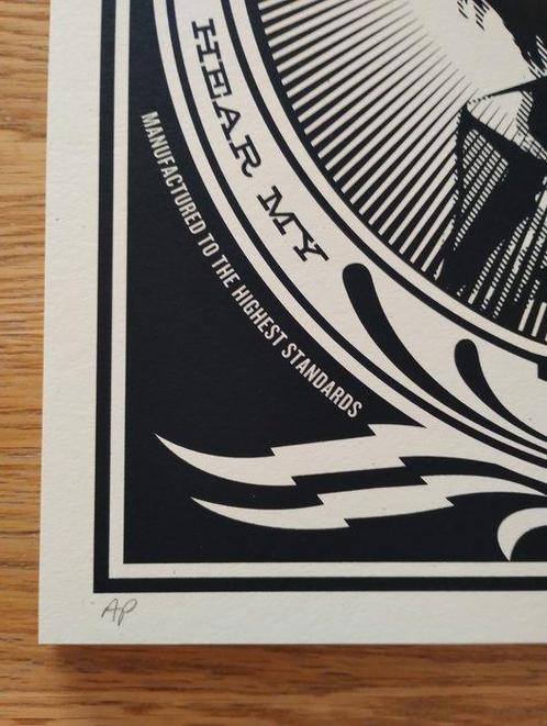 Shepard Fairey (OBEY) (1970) - Hear My Freedom (artist, Antiek en Kunst, Kunst | Schilderijen | Modern