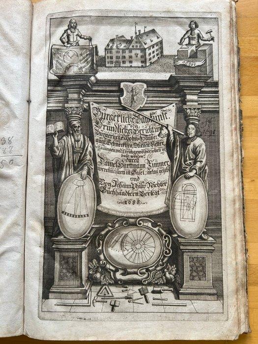 Daniel Hartmann - Burgerliche Wohnungs Baw-Kunst - 1688, Antiek en Kunst, Antiek | Boeken en Manuscripten