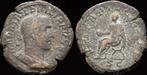 244-249ad Roman Philip I Ae sestertius emperor seated lef..., Verzenden