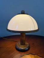 Lampe de table - Laiton, Verre - lampe champignon, Antiek en Kunst
