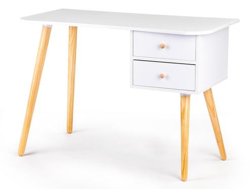 Kinderbureau - met 2 lades - 100x48x70 cm - wit, Huis en Inrichting, Bureaus, Nieuw, Ophalen of Verzenden