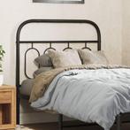 vidaXL Hoofdbord 80 cm metaal zwart, Huis en Inrichting, Slaapkamer | Bedden, Verzenden, Nieuw