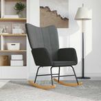 vidaXL Schommelstoel stof donkergrijs, Huis en Inrichting, Stoelen, Verzenden, Nieuw