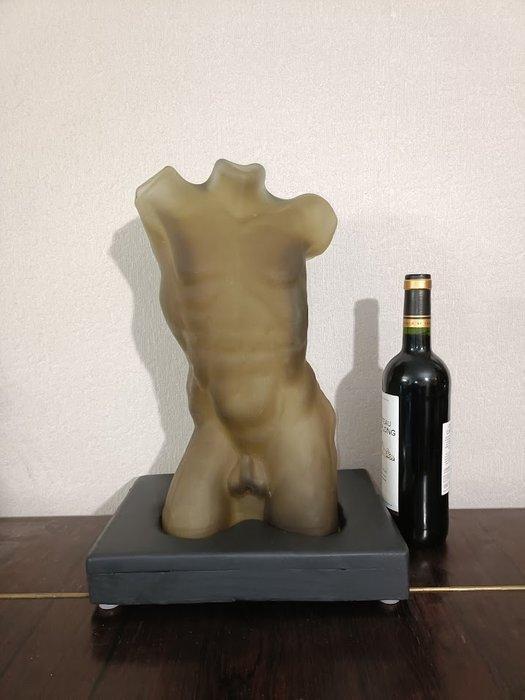 Paul Kedelv (1917-1990) - Sculpture Torse en verre givré des, Antiek en Kunst, Kunst | Designobjecten
