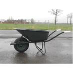 Kruiwagen gelakt 85liter zware bouw ronde neus met stalen, Nieuw