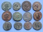 Romeinse Rijk. Lot of 12 Roman Empire Bronze coins, mostly