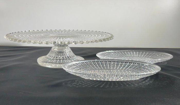 Val Saint Lambert - Schotel (3) - Hambourg - Glas -, Antiek en Kunst, Antiek | Glaswerk en Kristal