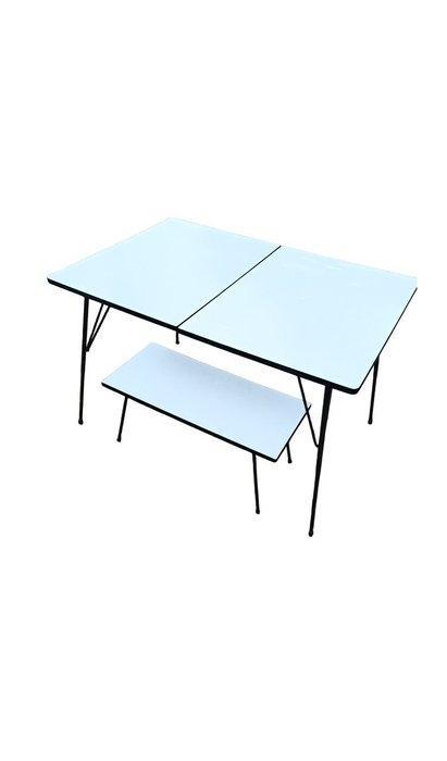 Elsrijk - Table - Bois, Métal blanc - Table dappoint, de, Antiek en Kunst, Antiek | Meubels | Stoelen en Sofa's