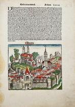 Europa, Kaart - Italië / Verona; Hartmann Schedel - Liber, Boeken, Nieuw