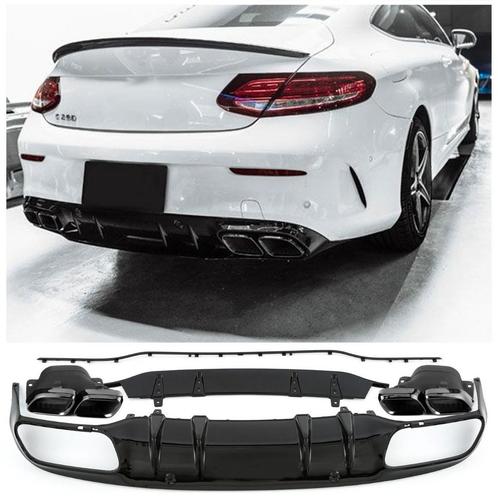 Geschikt voor Mercedes C205 A205 C-Klasse diffuser + uitlaat, Auto diversen, Auto-accessoires, Verzenden