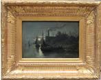 Edward Moerenhout (1801-1893) - Moonlit seascape, Antiquités & Art, Art | Peinture | Classique
