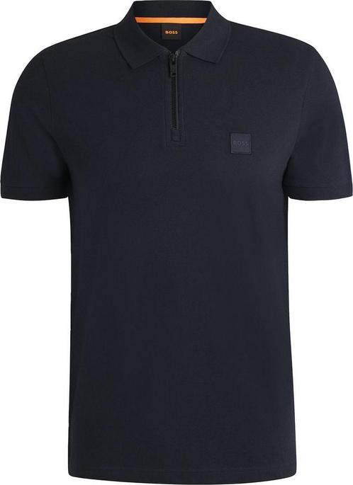 BOSS Passerzip Half Zip Polo Navy maat Maat 48/50 (M) Heren, Kleding | Heren, Polo's, Blauw, Nieuw, Maat 48/50 (M), Verzenden