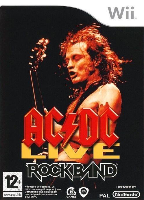 AC/DC Live Rock Band-Frans (Wii) Gebruikt, Games en Spelcomputers, Games | Nintendo Wii, Ophalen of Verzenden