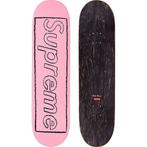 Kaws (1974) - Kaws x Supreme Pink Skateboard Chalk Logo 2021