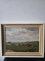 Freek Engel (1872-1958) - Hollands landschap met koeien, Antiek en Kunst