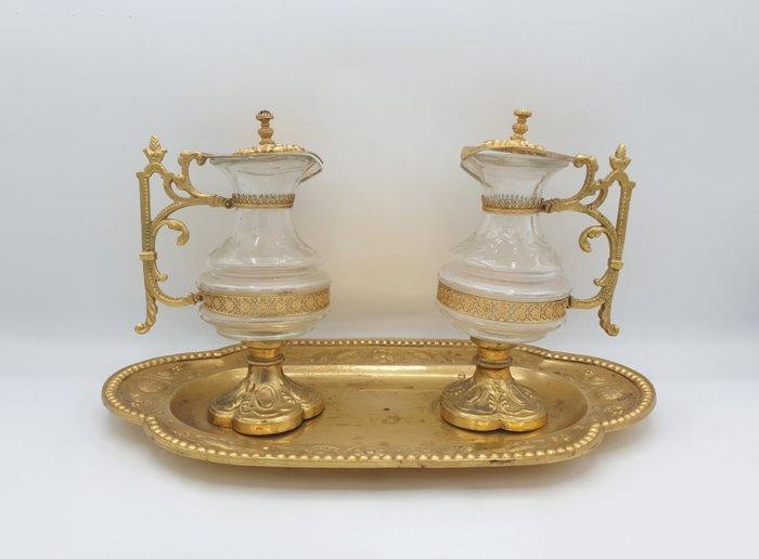 Support à burette (sans récipient à épices) - Style Napoléon, Antiek en Kunst, Antiek | Glaswerk en Kristal