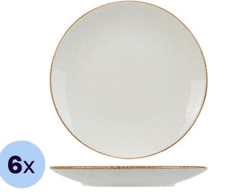 Tweedekans | Set van 6 Cosy & Trendy Granite Ivory borden –, Huis en Inrichting, Keuken | Servies, Ophalen of Verzenden