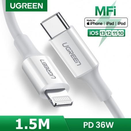 UGREEN MFi Lightning naar USB C / USB-C / USB Type C Male..., Computers en Software, Accu's en Batterijen, Nieuw, Verzenden