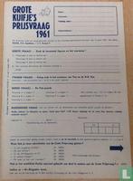 Kuifje (tijdschrift) - Grote Kuifjes prijsvraag 1961 - 1961, Boeken, Eén stripboek, Verzenden, Zo goed als nieuw
