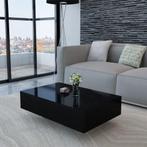 vidaXL Table basse Haute brillance Noir, Maison & Meubles, Tables | Tables de salon, Verzenden, Neuf