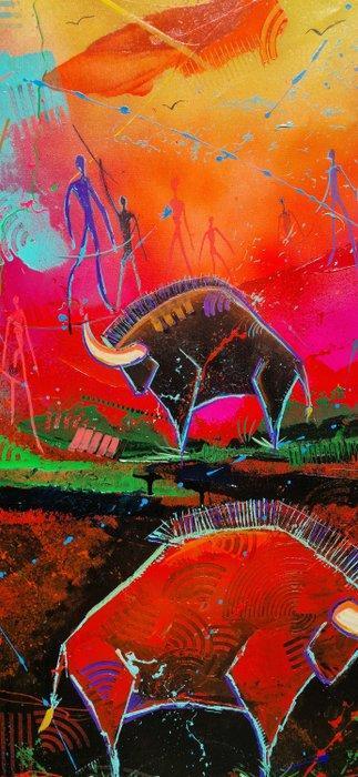 Onofre Alarcón - NEOKROMATIC HUNT #098 - XL NO RESERVE, Antiek en Kunst, Kunst | Schilderijen | Modern