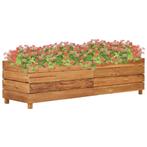 vidaXL Plantenbak verhoogd 150x40x38 cm gerecycled teakhout, Tuin en Terras, Verzenden, Nieuw