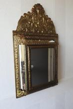 Spiegel - Koper - latoen koperen, Antiek en Kunst