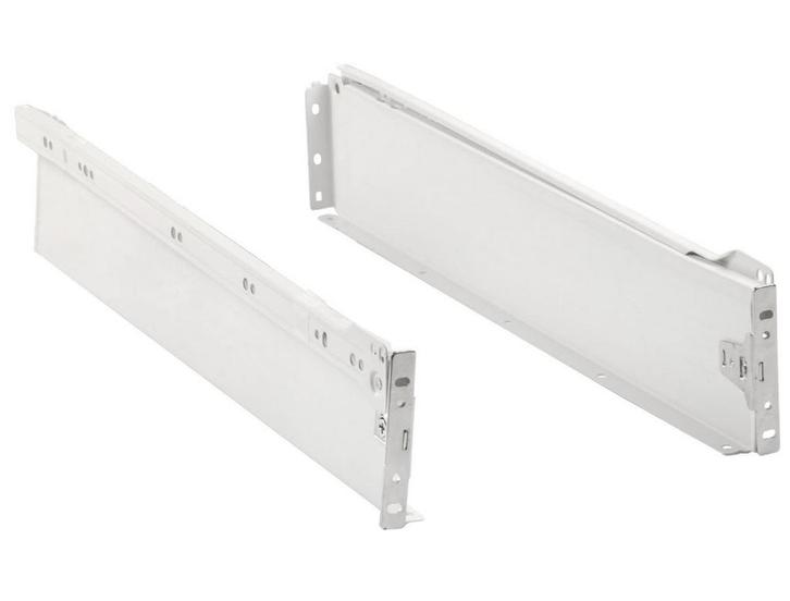 Paar ladegeleiders 50 cm wit Mod. 30, Doe-het-zelf en Bouw, Hang- en Sluitwerk, Klink of Kruk, Nieuw, Overige materialen