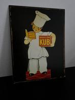Vintage Bouillon KUB reclamebord – litho op metaal –, Antiek en Kunst