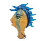 Beeldje - Modernistisch hoofd - Glas